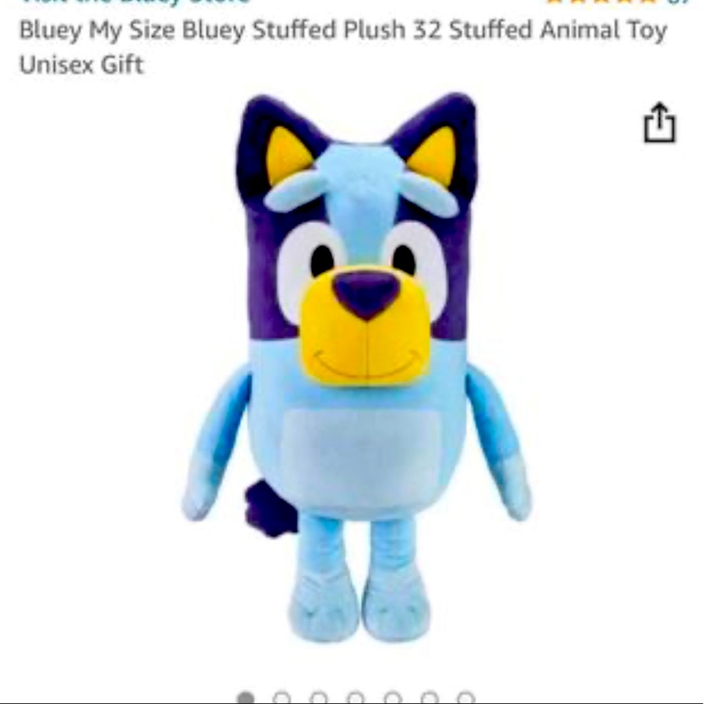 NWOT My size Bluey plush 32” extra large